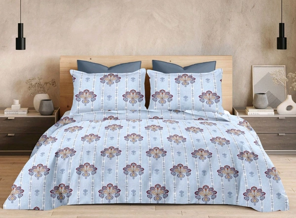 Pure Cotton King Size Bed Sheet Double Bedsheet 108 Inch X 108 Inch  - 2.74 M X 2.74 M