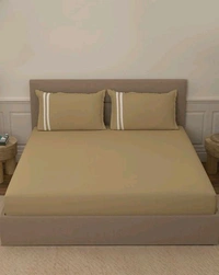 Super King Size Bedsheet 120 X 120 Inch BedSheet With 2 Pillow Covers Plain Heavy Tc Premium Quality Smooth Bedsheet Shop Online - 3.00 M X 3.00 M
