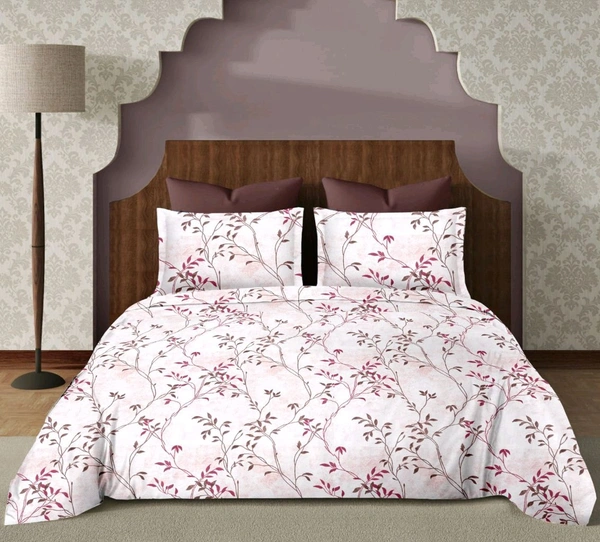 Super King Size BedSheet 120 Inch X 120 Inch With 2 Pillow Cover  - 3.00 M X 3.00 M