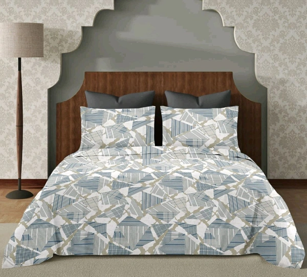 Super King Size BedSheet 120 Inch X 120 Inch With 2 Pillow Cover  - 3.00 M X 3.00 M