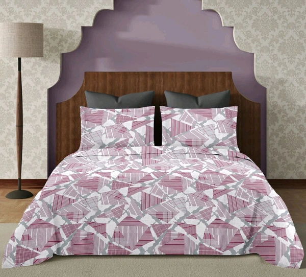 Super King Size BedSheet 120 Inch X 120 Inch With 2 Pillow Cover  - 3.00 M X 3.00 M