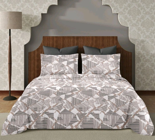 Super King Size BedSheet 120 Inch X 120 Inch With 2 Pillow Cover  - 3.00 M X 3.00 M