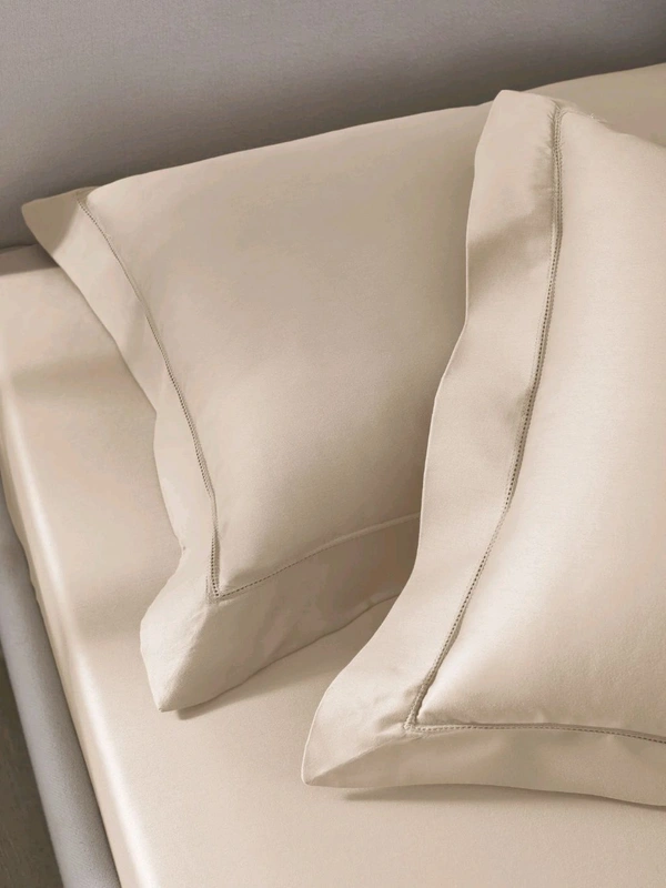 King size BedSheet Plain 400 Tc Cotton Double Bed sheet Heavy Tc 108" X 108" Beidge Colour - 2.74 M X 2.74 M