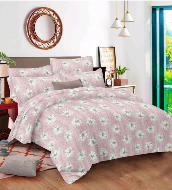 Cotton Double Bedsheet With 2 Pillow Covers Shop Online - 2.24 M X 2.44 M