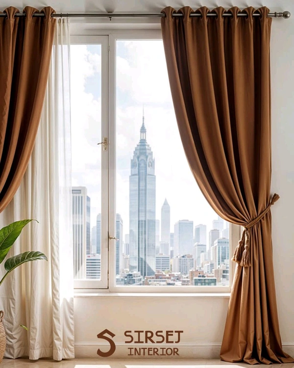 Customize Window Curtains in Surat India  - Wooden Blinds, Window Curtain