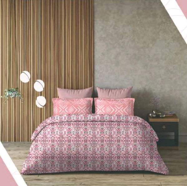 King Size Bedsheet Double Pure Cotton Bedsheet 108 X 108 Inch With 2 Pillow Covers - 2.74 M X 2.74 M