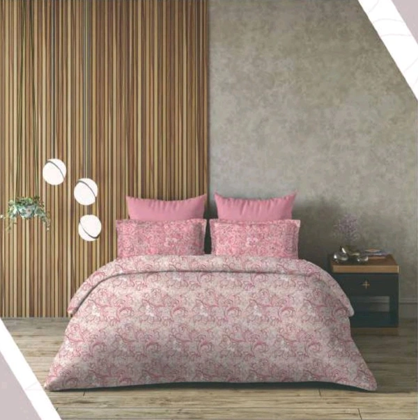 King Size Bedsheet Double Pure Cotton Bedsheet 9 Feet X 9 Feet With 2 Pillow Covers - 2.74 M X 2.74 M