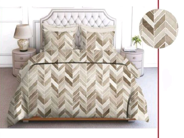 King Size Bedsheet Double Pure Cotton Bedsheet 9 Feet X 9 Feet With 2 Pillow Covers - 2.74 M X 2.74 M