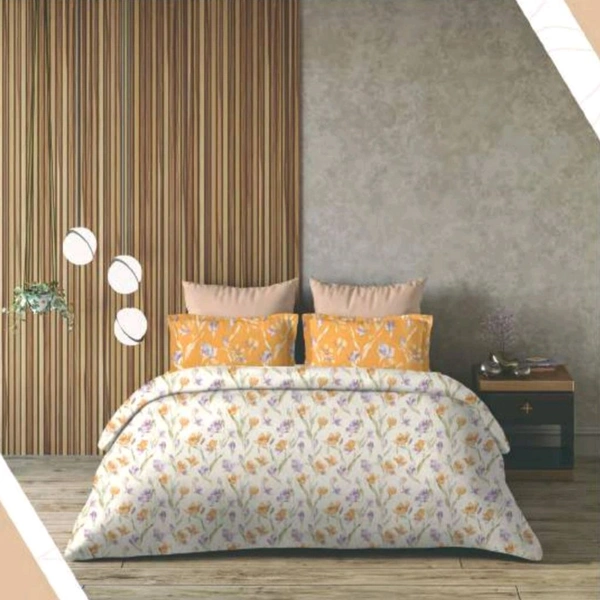 King Size Bedsheet Double Pure Cotton Bedsheet 9 Feet X 9 Feet With 2 Pillow Covers Shop online in India - 2.74 M X 2.74 M