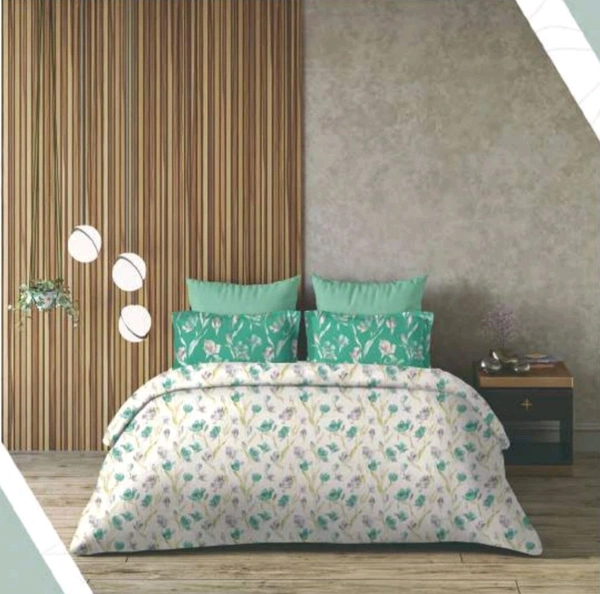 King Size Bedsheet Double Pure Cotton Bedsheet 9 Feet X 9 Feet With 2 Pillow Covers Shop online in India - 2.74 M X 2.74 M