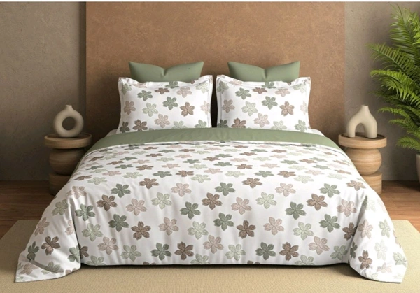 Pure Cotton Super King Size Bedsheets 3 Meter X 3 Meter with 2 pillow covers 400 Tc Heavy Premium Quality Smooth Bedsheet Shop Online - 3.00 M X 3.00 M