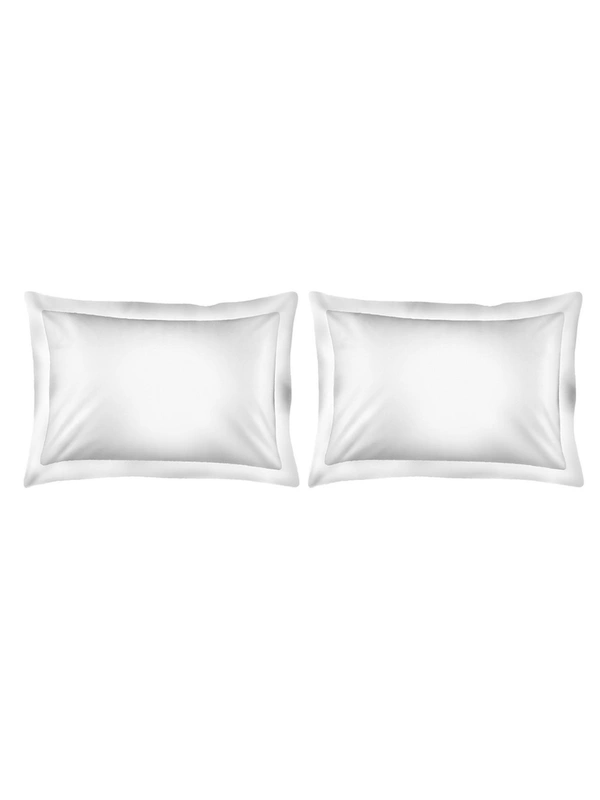 Arvind King size Bed Sheet Plain 400 Tc Cotton Double Bed sheet White Brand Arvind  - 2.74 M X 2.74 M