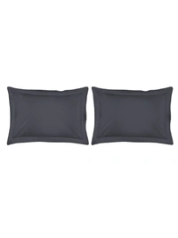 King size BedSheet Plain 400 Tc Cotton Double Bed sheet Dark Grey - 2.74 M X 2.74 M, Dark Grey