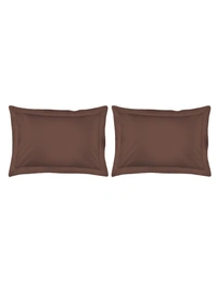 King size BedSheet Plain 400 Tc Cotton Double Bed sheet  - 2.74 M X 2.74 M, Coffee