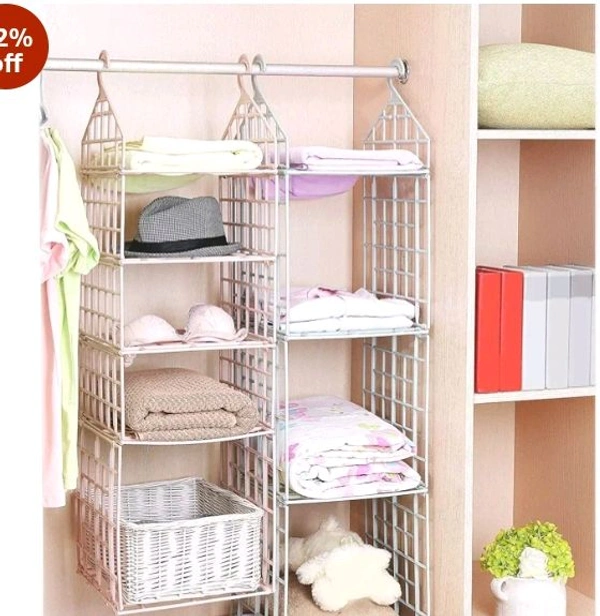   MULTILAYER FOLDABLE STORAGE RACK - White