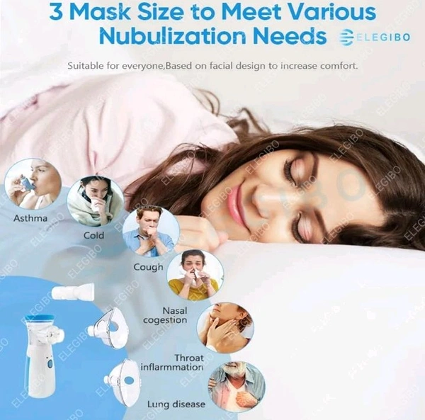 Ultrasonic Mesh Nebulizer Machine - Blue