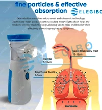 Ultrasonic Mesh Nebulizer Machine - Blue