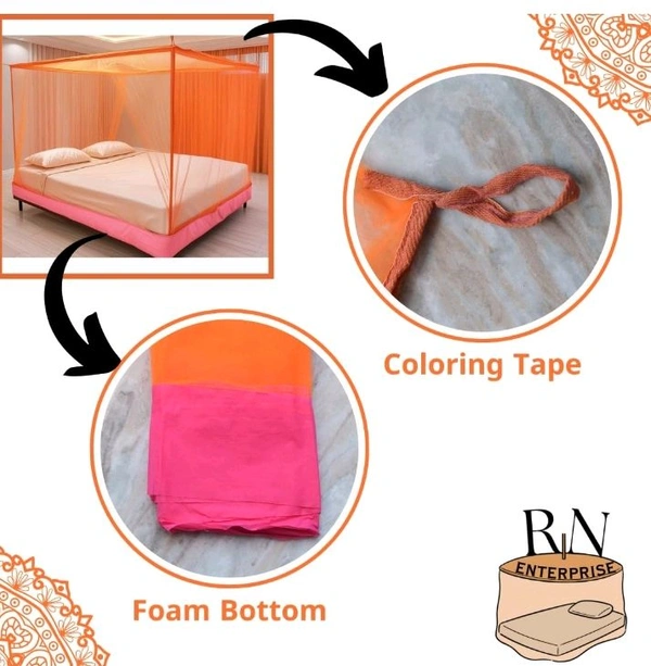 Portable Mosquito Net - Yellow Orange