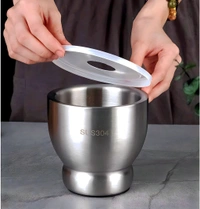 
Stainless steel garlic chopper bowl
