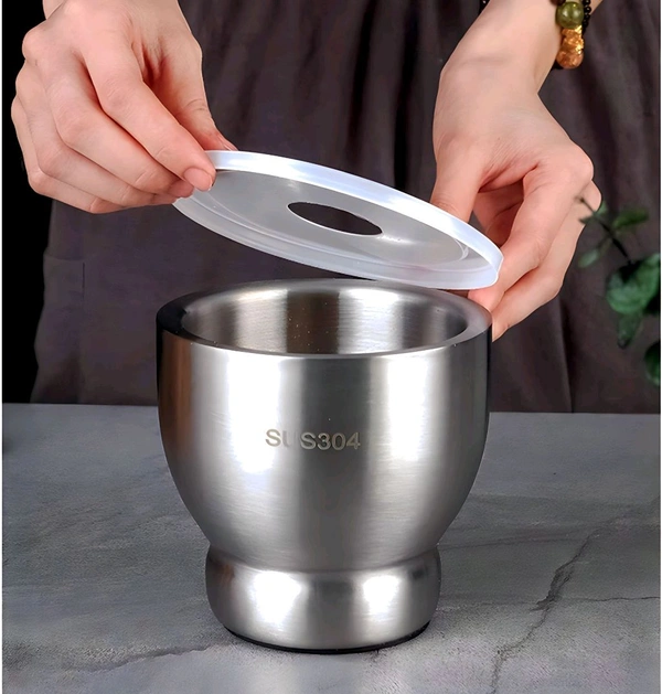 
Stainless steel garlic chopper bowl