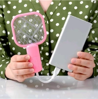 USB mosquito killer racket - Tickle Me Pink