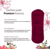 Reusable cloth pads - Wild Watermelon, XL. Xll.M .L