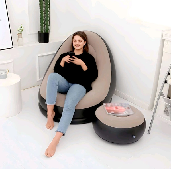 Inflatable air sofa - Dove Gray