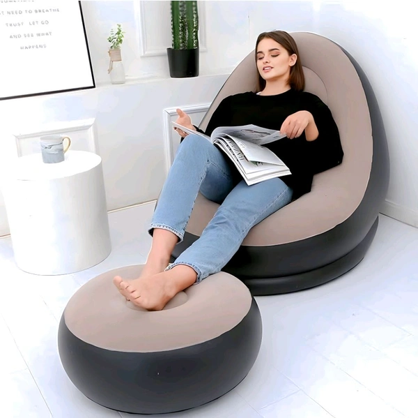 Inflatable air sofa - Dove Gray
