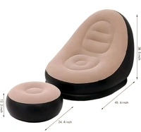 Inflatable air sofa - Dove Gray