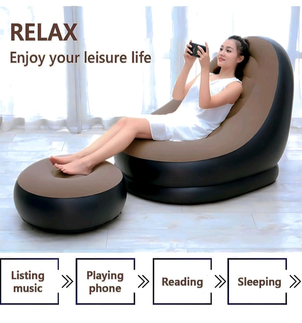 Inflatable air sofa - Dove Gray