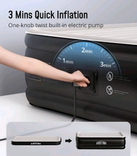 Portable inflatable bed - Dove Gray