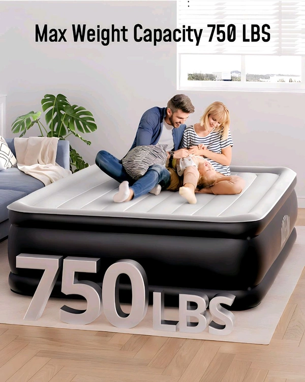 Portable inflatable bed - Dove Gray