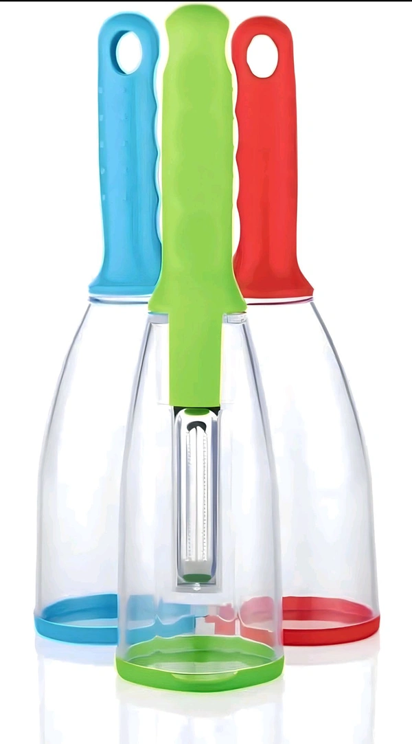 Drumstone (𝗦𝗽𝗲𝗰𝗶𝗮𝗹 𝟭𝟬 𝗬𝗲𝗮𝗿𝘀 𝗪𝗮𝗿𝗿𝗮𝗻𝘁𝘆) All-in-One Stainless Steel Peeler with Storage | Peel, Slice & Shred Effortlessly Must-Have for Modern Kitchens - Eastern Blue