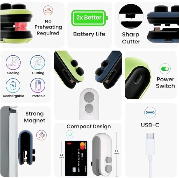 portable packet sealer - Black