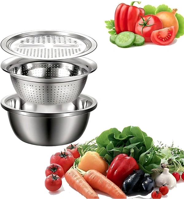 3 in 1 vegetable cutter basket