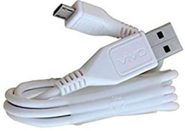  SUPER FAST CHARGING ORIGINAL DATA CABLE 1 m Micro USB Cable  (Compatible with mobile, All Mobile, Vivo Mobile, MI Mobile, White, One Cable)
