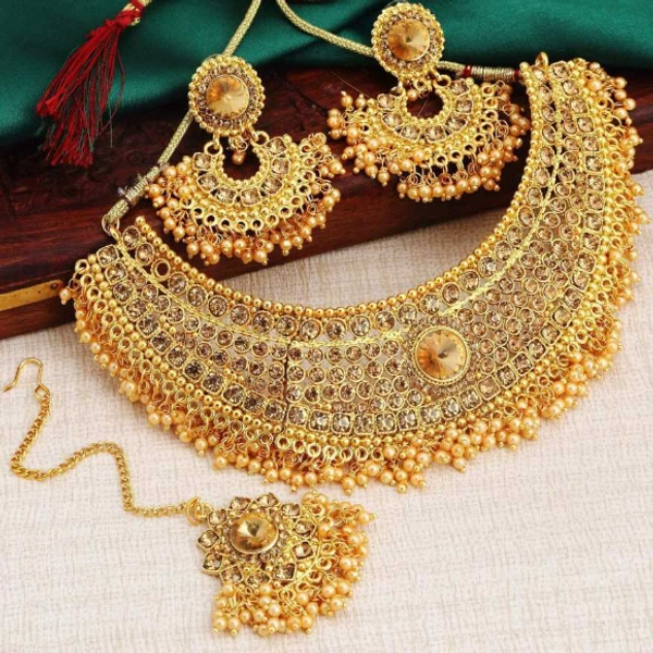 Alloy Gold-plated Jewel Set  (Gold) - FREE