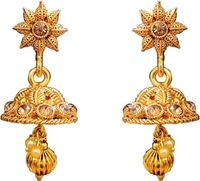 Brass Gold-plated Jewel Set  (Gold)