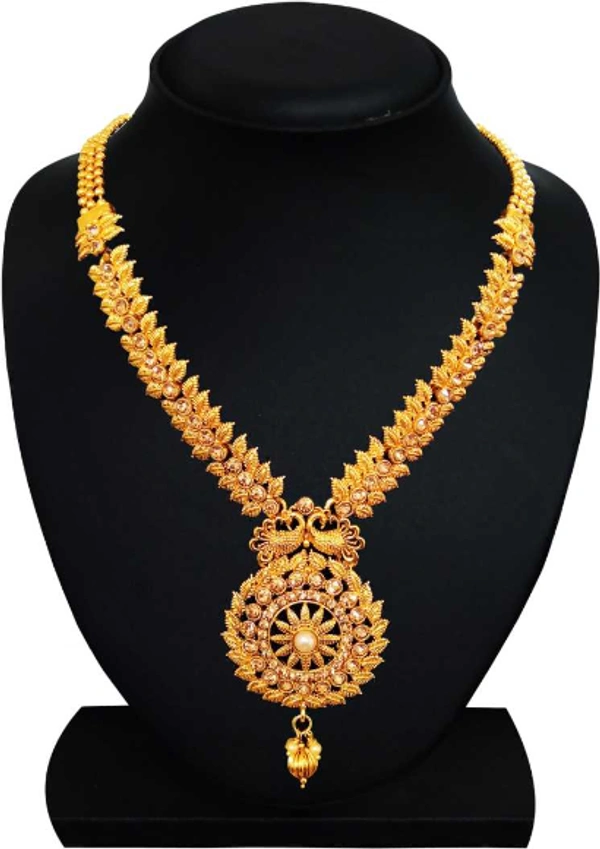 Brass Gold-plated Jewel Set  (Gold)