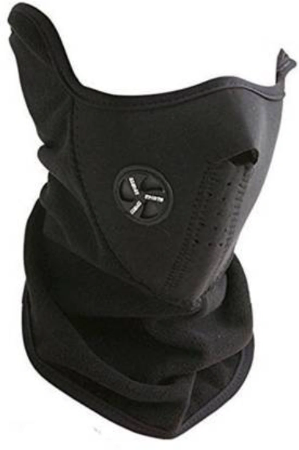 Depon Black Bike Face Mask for Boys  (Size: Free, Balaclava) - FREE