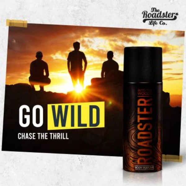 ROADSTER Into the Woods & Green Trails Non Gas Deodorant Spray - For Men  (300 ml, Pack of 2)