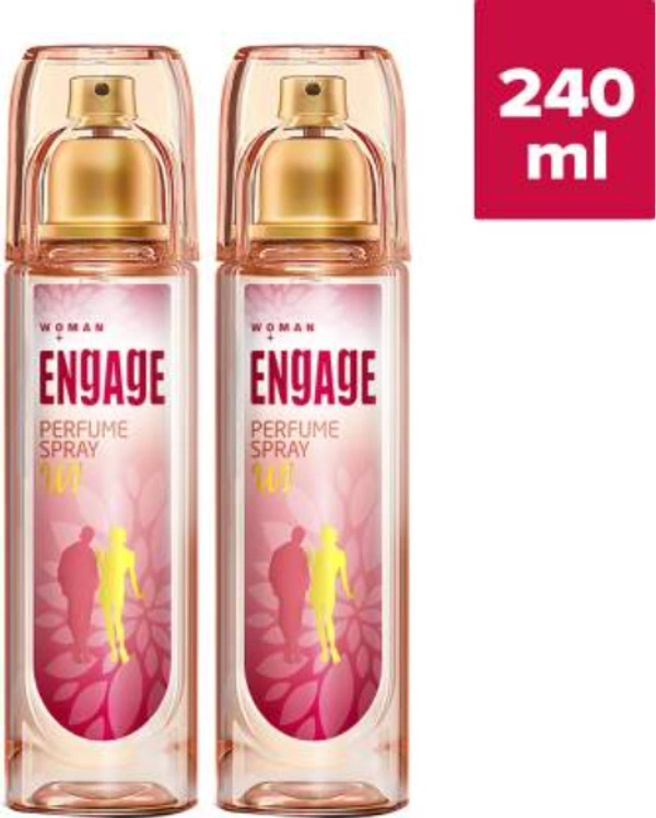 Engage Perfume Body Spray - For Women(120 ml) Deodorant Spray - For Women  (120 ml, Pack of 2)