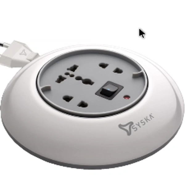 Syska Power Wheel 3 Socket Extension Boards   - White