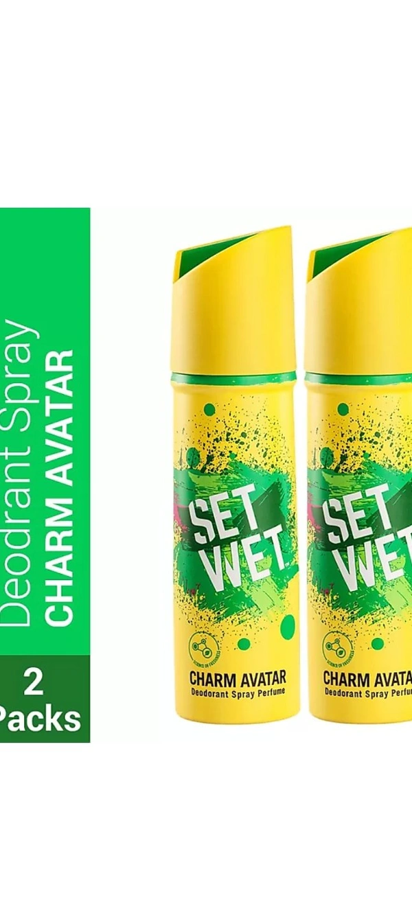 Setwet SET WET Cool Avatar Body Perfume Deodorant Spray - For Men (300 ml, Pack of 2)  