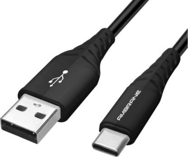 Ambrane RCM-15 1.5 m Micro USB Cable  (Compatible with Smartphones, Black, One Cable)