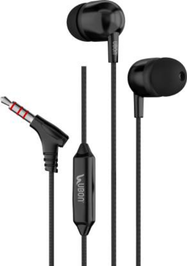 Ubon UB 760 In ear Wired Champ Earphone Wired Headset Black In