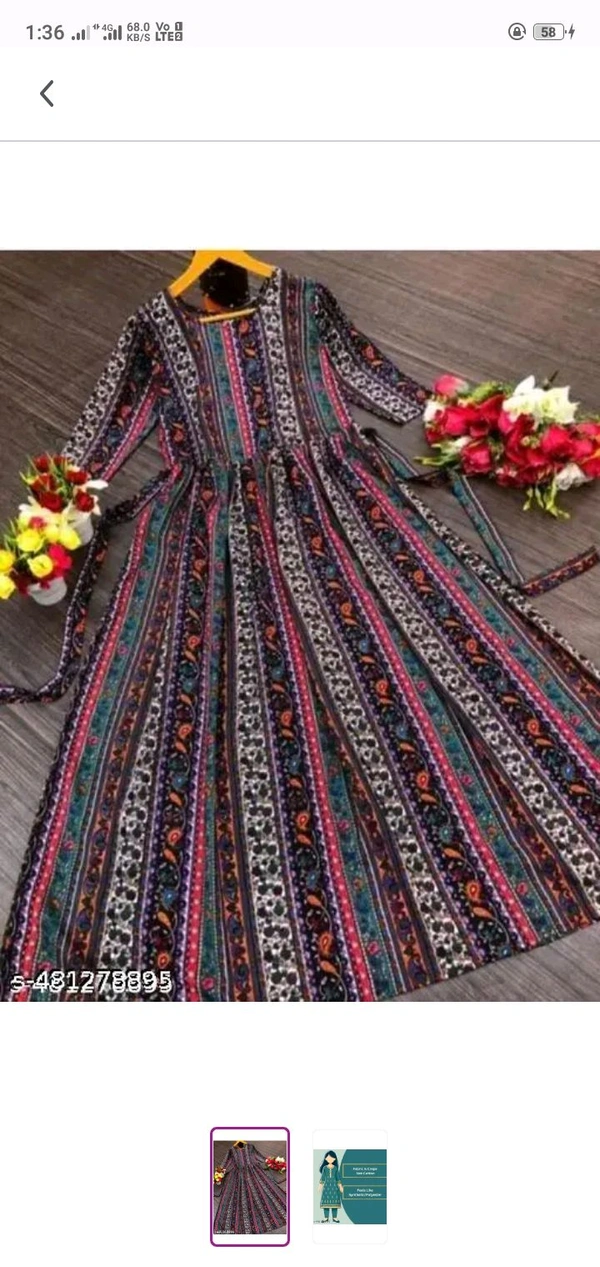 Fabric-mayra Kurtis - L, Cameo