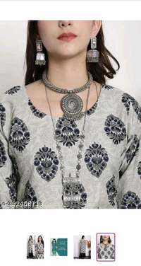 Polyster/Crepe fabric-Kurti For Women - White, M