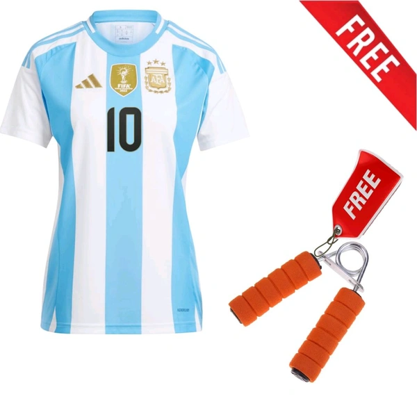 ARGENTINA JERSEY 24/25 WITH FREE HAND GRIPPER - Cornflower Blue, XL