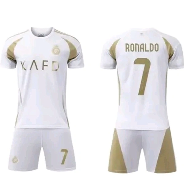 RONALDO 24/25 3RD KIT AL NASSR WIRH SHORTS - White, XS